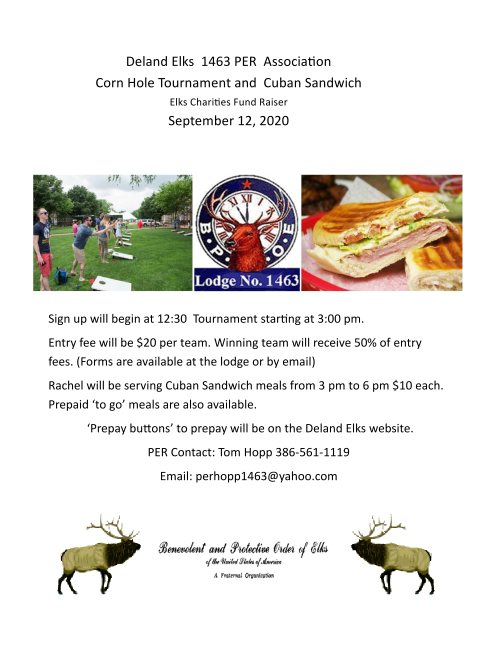 CALENDAR and EVENTS DeLand Elks 1463